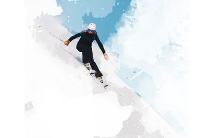 Affiche compétition de ski Courchevel-Méribel 2023