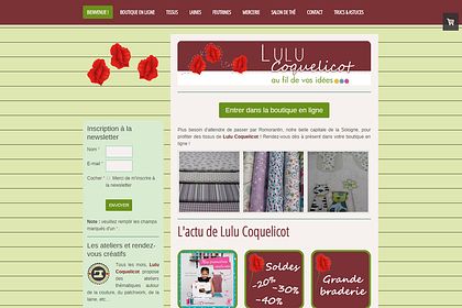 Site web responsive design Lulu Coquelicot
