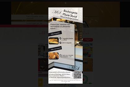 Création d'un flyer pour une boulangerie