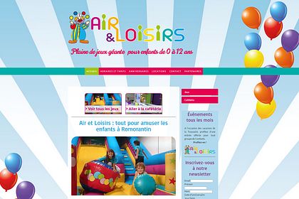 Site web responsive design Air et Loisirs