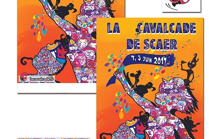 Affiche et logo pour carnaval - variantes