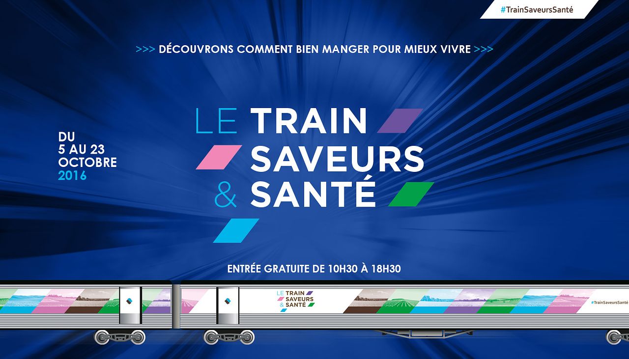 "Train saveurs et santé" Train expo évènement SNCF