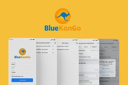 UX/UI Design iso IOS - BlueKango