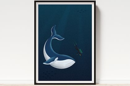 Affiche Baleine 