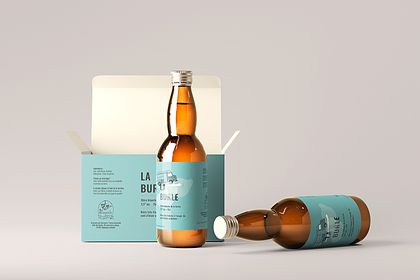 Packaging, etiquette de bouteille de bière
