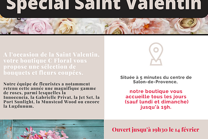 Newsletter pour boutique fleuriste 